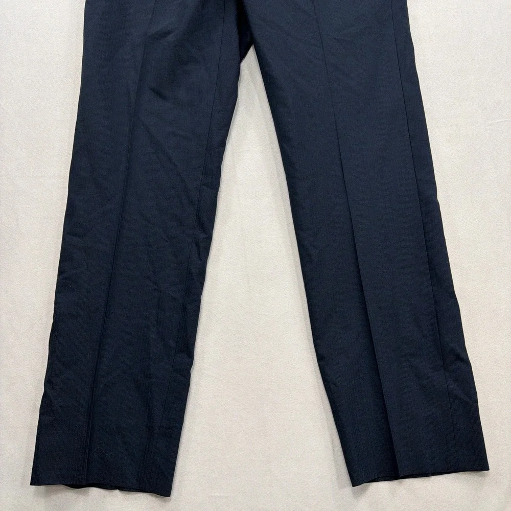 Joseph Abboud Suit Slim Fit Wool Blend 2-Button Navy Blue Mens 38R 32W